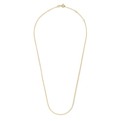 New Bling 9NBG-CH001Y-45 Gouden Collier - 1,3mm - Jasseron - 41+2+2cm - 14 Karaat - Goud