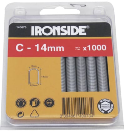Ironside Nieten C 12 mm — 1000 stuks Blisterverpakking - nieten 12mm, C‑nieten, blindnieten - nieten C 12 mm, Ironside nieten 12mm, blister 1000 stuks, nieten set C, blindnieten 12 mm, metalen nieten 1000