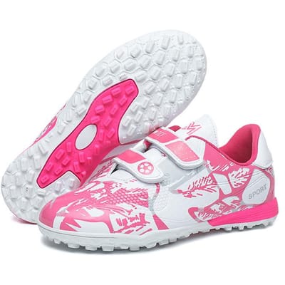 Bottes de Football Garçons Nouvelles Résistantes Décontractées Chaussures de Football Enfants Baskets Herbe Antidérapantes Entraînement Sportifs Match Rapide Respirantes Crampons 30