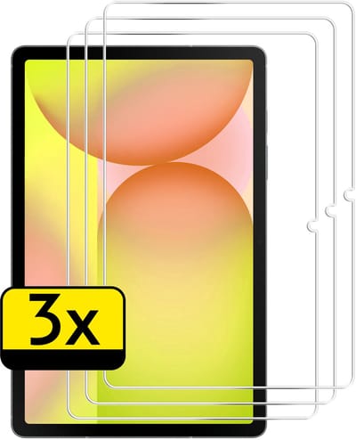 Screenprotector - Geschikt voor Samsung Galaxy Tab S10 FE - 3 Stuks - Extra Sterk - Beschermglas - Gehard Glas - Tempered Glass - Screen Protector