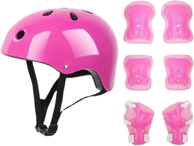 Kinder Beschermset Helm en Knie- en Elleboogbeschermers voor Fietsen en Skeeleren