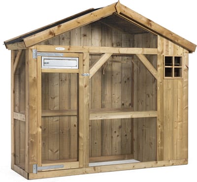 Wood Selections Volière Saar S2 - Vogelkooi - vogelhuis voor buiten - papegaaienkooi - dierenverblijf - Vogelren - vogelverblijf