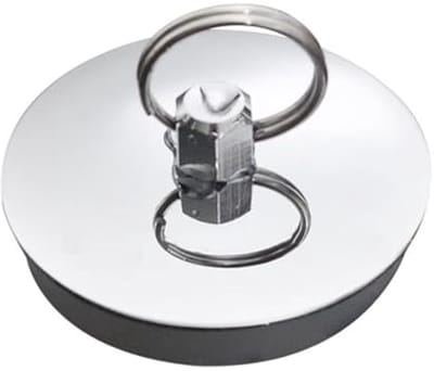 Afvoerstop Badkuip - Gootsteenstopper Douche - Water Dicht Houden - Roestvrij Staal - 42-46 mm - Zilver