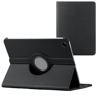 imoshion Tablet Hoes - Geschikt voor Samsung Galaxy Tab A11 Plus - 360° Draaibare Bookcase - Zwart