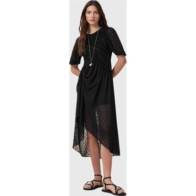 AllSaints Serene Dress Black Taglia: 2 | Abiti Midi Outlet | Donna | Nero