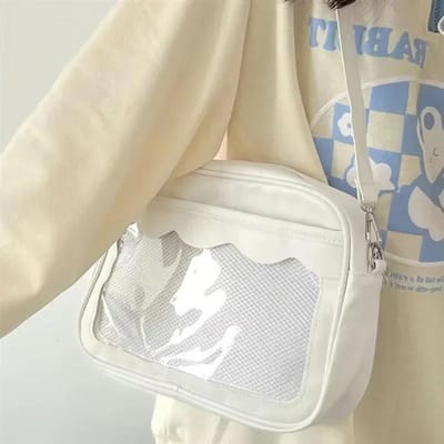 Grote Capaciteit Enkele Schoudertas Transparant Vak Crossbody Tas Multifunctionele Handtas Dames Tas