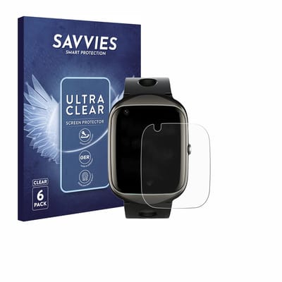 Savvies - Screenprotector voor ABUBU SmartWatch PBL2 - Folie Beschermfolie transparant 6 Stuks