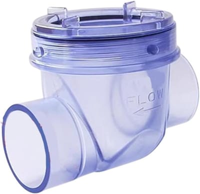 Terugslagklep PVC - Afvoerstop Anti-terugstroming - Afvoeren Beveiligen - Transparant PVC - 50 mm - Transparant
