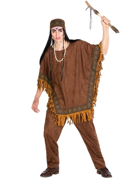 dressforfun - mannenkostuum indiaan wilde hengst M - verkleedkleding kostuum halloween verkleden feestkleding carnavalskleding carnaval feestkledij partykleding - 300677