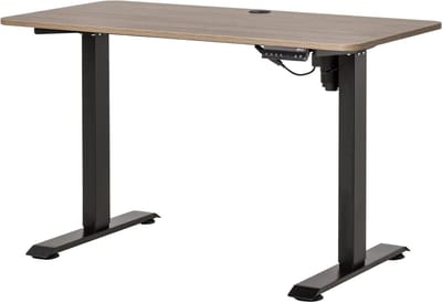 Staand bureau 120x60x72-116 cm, in hoogte verstelbaar, met 4 slimme toetsen met automatische geheugenfunctie, zwart.