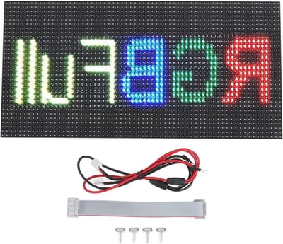 Volledig Kleuren P10 LED Display Scherm 320x160mm Scrolling Waterdichte Reclameborden voor Winkels, Salons en Cafés met Flexibele Weergavemodi voor Drukke Locaties en Effectieve Reclame