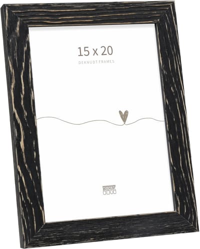 Deknudt Frames fotolijst S68VF2 - verweerd hout - zwart - foto 15x20