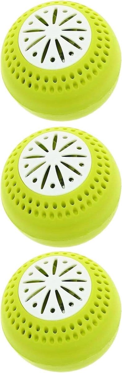 Ontvochtigingsballen - Geurabsorberend - Koelkast Fris Houden - Herbruikbaar Vocht Absorberend - 3 Stuks - Wit