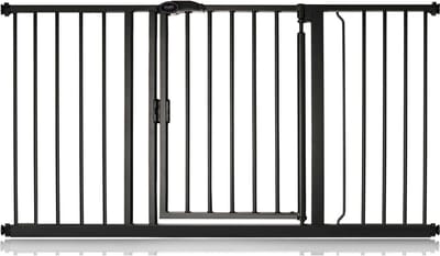 Safetots Self Closing Klemhek, Traphekje, 139,8cm - 146,8cm, Mat Zwart