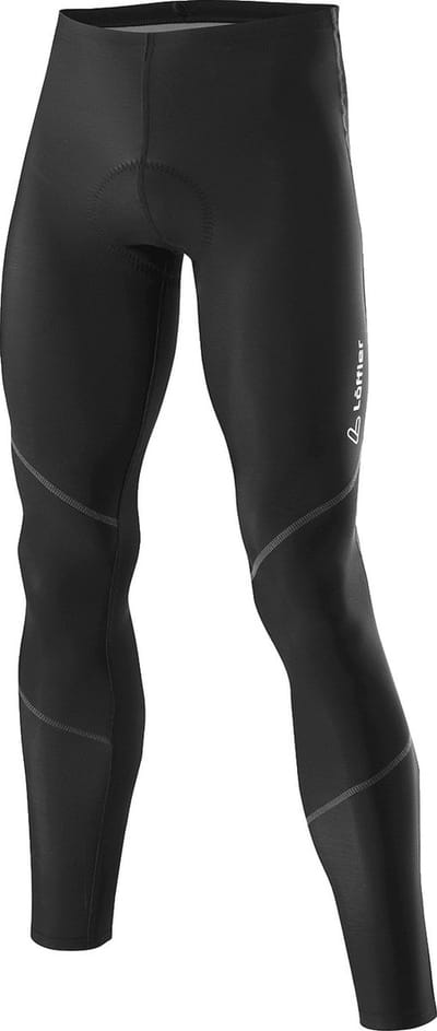 Loeffler fietsbroek lang M Bike Tights Thermo Elastic voor heren - Zwart