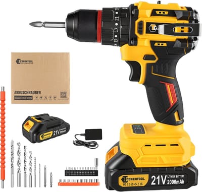 CONENTOOL 21V Accuklopboorschroevendraaier - Accuboormachine - Met 21 V accu en lader