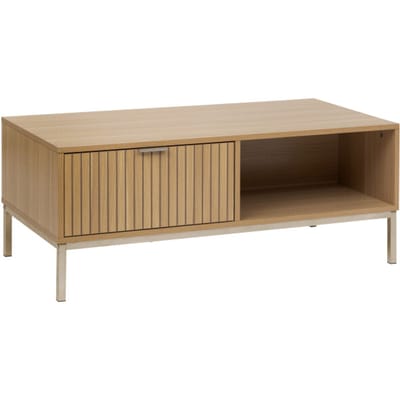 5Five Koffietafel salontafel tasso houten salontafel met panelen 50x100x40 cm