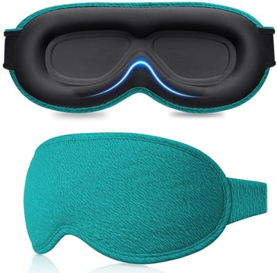 100% Verduisterende Slaapmaskers voor Dames en Heren - Zonder Oogdruk - Ergonomisch Ontwerp 3D-Uitsparing Oogbeweging en Wimpervriendelijk, Ultrazacht en Comfortabel Oogmasker om te Slapen