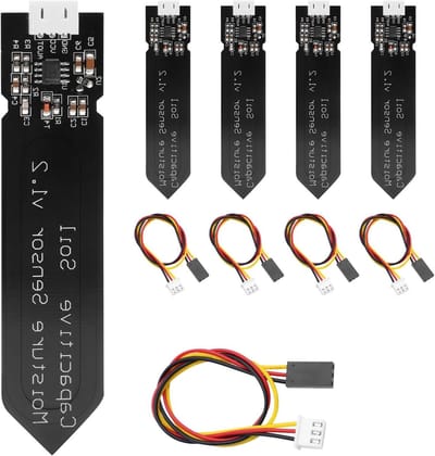 Capacitive Bodemvochtigheidssensor voor Arduino, Corrosiebestendig, Nauwkeurige Vochtmeting en Tuinonderhoud