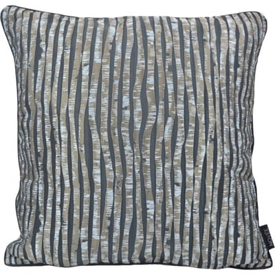 Silver Lines Kussenhoes | Jacquard / Polyester | 45 x 45 cm | Zwart / Zilver