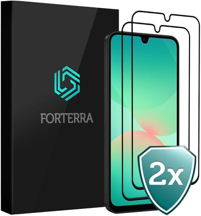 Screenprotector 2 Stuks - Geschikt voor Samsung Galaxy A26 - Full Cover - Beschermglas - Gehard Glas - Tempered Glass - Screen Protector