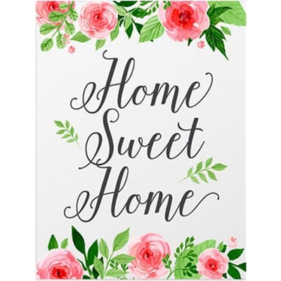 Diamantschilderij Sweet Home DIY Diamantborduurwerk Strass Foto 5D Diamantmozaïek 20X30CM