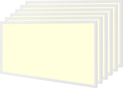 LED Paneel 30x60 6 Pack - Velvalux Lumis - LED Paneel Systeemplafond - Warm Wit 3000K - 24W - Inbouw - Rechthoek - Wit - Flikkervrij