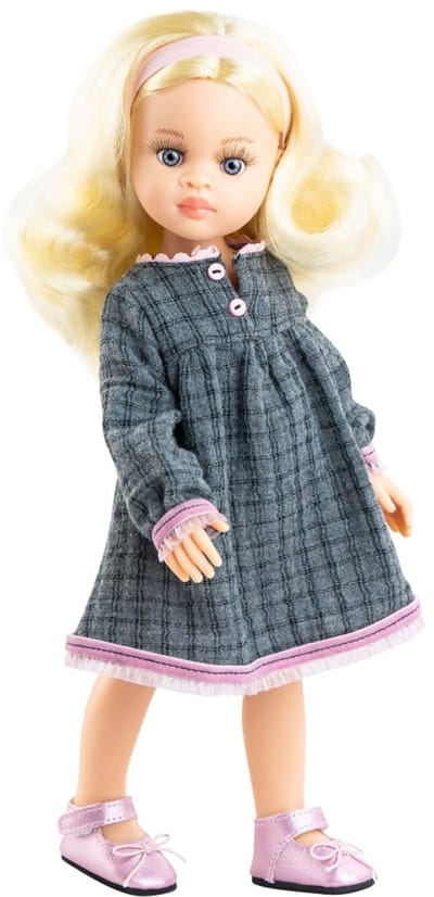 Paola Reina pop Amigas Laura goudblond haarband 32cm speelgoedpop.