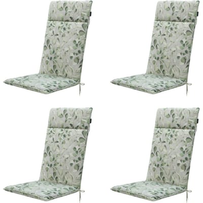 Madison - Tuinstoelkussen Hoge Rug Diez - Ca. 120x50 cm - Set van 4
