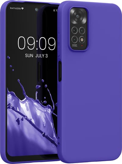 kwmobile telefoonhoesje geschikt voor Xiaomi Redmi Note 11 / Note 11S - Hoesje voor smartphone - Back cover in blauwpaars