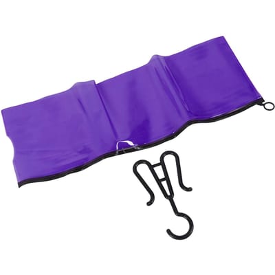 5 stuks Pruik Opbergtas Transparante PVC Haarverlenging Houder Met Hangers voor Thuis Grote Maat Paars paars