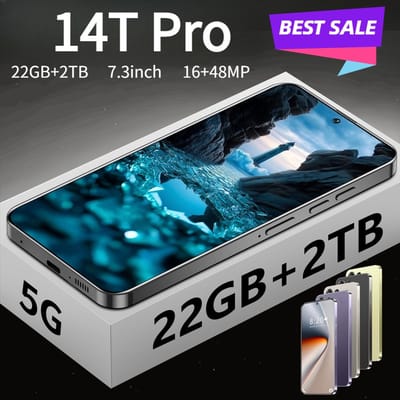 2026 NIEUWE 14T Pro Originele Mobiele Telefoons 7800mAh Gezichtsherkenning Mobiele Telefoons 7,3 inch Scherm Robuuste Outdoor Wereldwijde Mobiele Telefoons