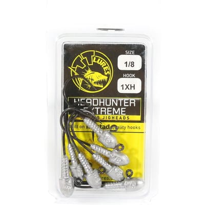 Tackle Tactics TT Head Hunter Extreme Tête plombée 1/8 oz 1 XH 7/paquet (1531) black