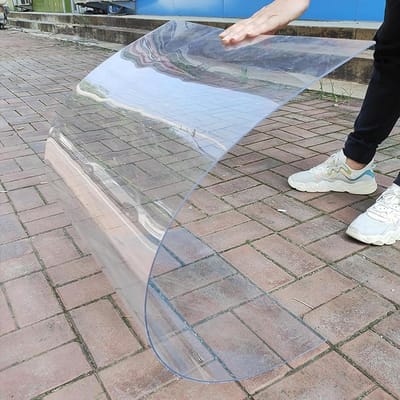Polycarbonaat Platen - Transparant Dakmateriaal - Bescherming Buiten - UV- en Slagvast - 1.22 x 12m - Transparant
