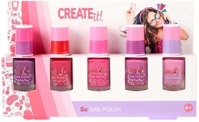 Create it! - Nagellak - Pink Pastel, 5 st.