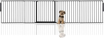 Bettacare Hondenhek Meerdere Panelen, Tot 344cm Breed, Zwart, 70cm H