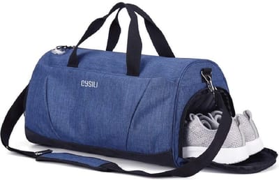 Gymtas met Scheiding voor Schoenen en Nat Voorvak - Sport Duffel Bag voor Yoga en Zwemmen - Reis Duffle Bag voor Mannen en Vrouwen