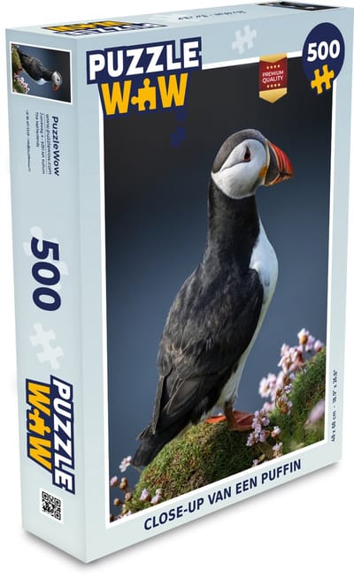 Puzzel Close-up van een puffin - Legpuzzel - Puzzel 500 stukjes