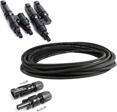 Zonne Kabel Set - Verbindingsset Zonnepanelen - Energie Opwekking - Parallelle Aansluiting - 10 Meter Kabel