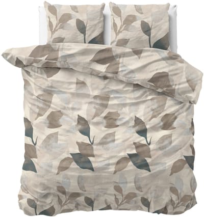 Dekbed-Discounter - Sleeptime Pure Dekbedovertrek 140 x 200/220 cm - Verkoelend Katoen - Korte instopstrook - Wassen op 40 graden - Inclusief 1 kussensloop - Edno