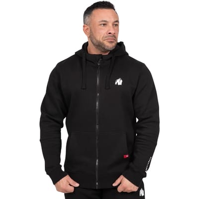 Gorilla Wear Leon - Sweatvest- Zipped Hoodie - Zwart - S