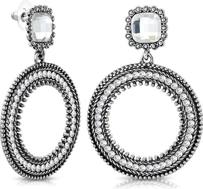 Montebello Oorbellen Vintage FEF347 - Bijoux - Boheems - 60x38mm