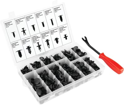 Bevestigingsclips Set - Automotive Clips - Auto Reparatie - 240 Delig Assortiment - Met Tool - Zwart