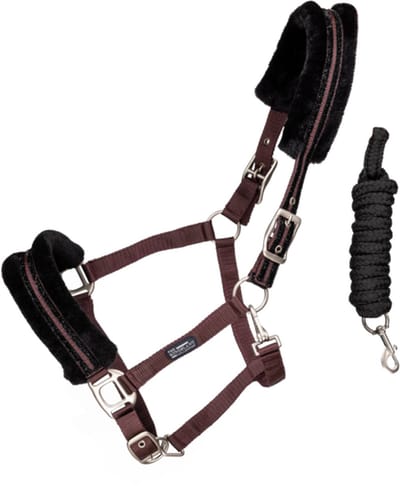 Kingsland - Blanca - Halsterset - met nep bont - Purple Flint - Full