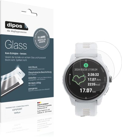 dipos – 2x Matte Pantserfolie geschikt voor iGPSPORT VeRun | 9H Screenprotector
