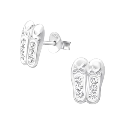 Amanto Kids Oorbellen Chelsea - 925 Zilver E-Coating - Ballet - 9x7mm