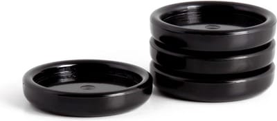 Set piano schotels zwart - onderzetters meubels - bescherming voor vloer - caster cups