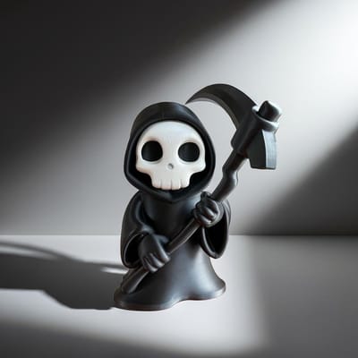 Grim Reaper Halloween Decor Gothic Decor Home Decor Bookshelf Ornament Chibi |