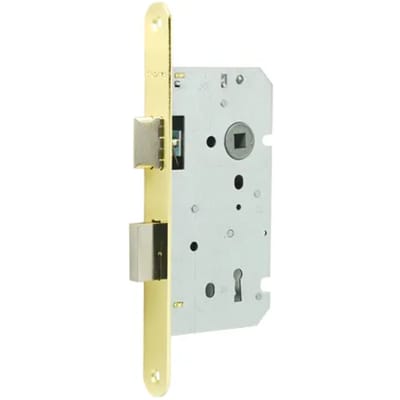 Sencys Insteekslot Deurslot Slot Voor Binnendeur M104 - Vermessingd Staal - 72x50mm