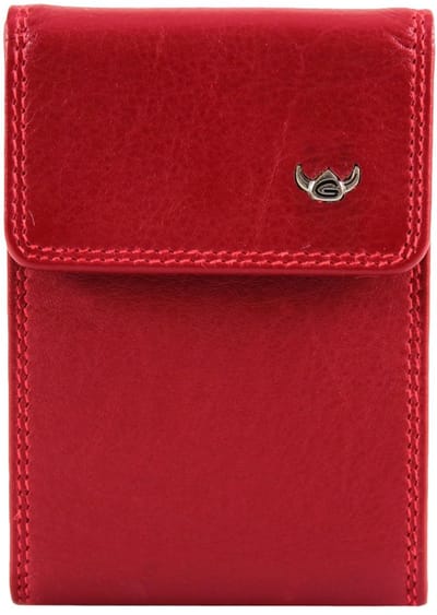 Golden Head Leren kaarthoes Polo RFID Protect Kartenetui 4499 Rot donkerrood